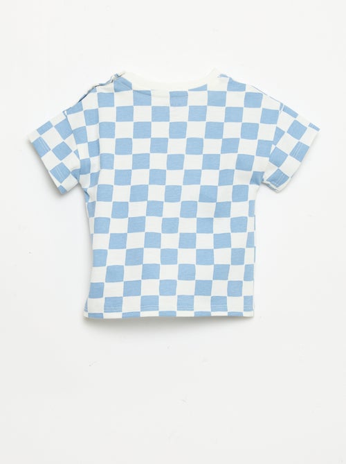 Katoenen T-shirt met borstborduurwerk - Kiabi