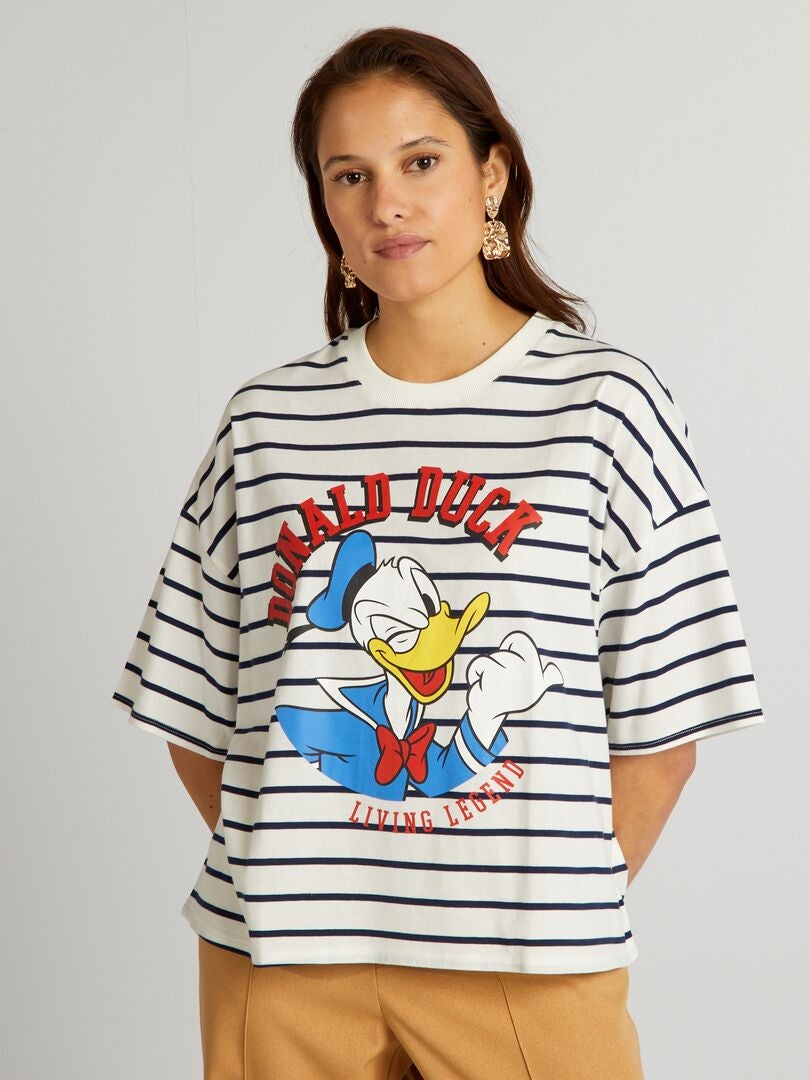 Donald duck print cheap t shirt