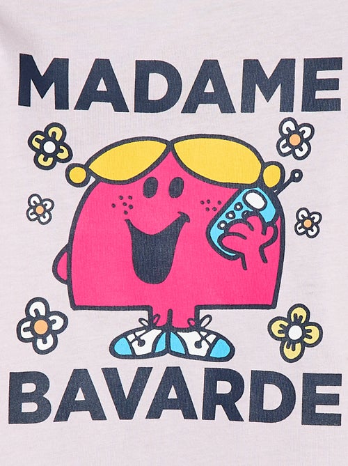 Katoenen T-shirt met motiefje 'Monsieur Madame' - Kiabi