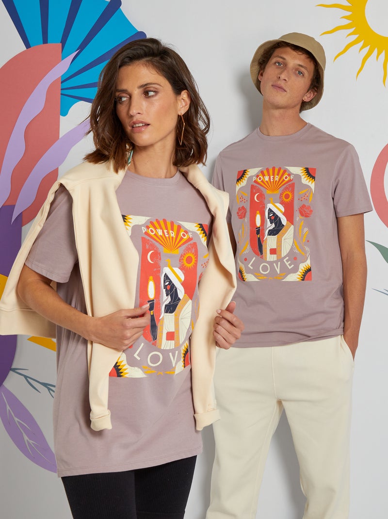 Katoenen T-shirt met mythologieprint ROSE - Kiabi