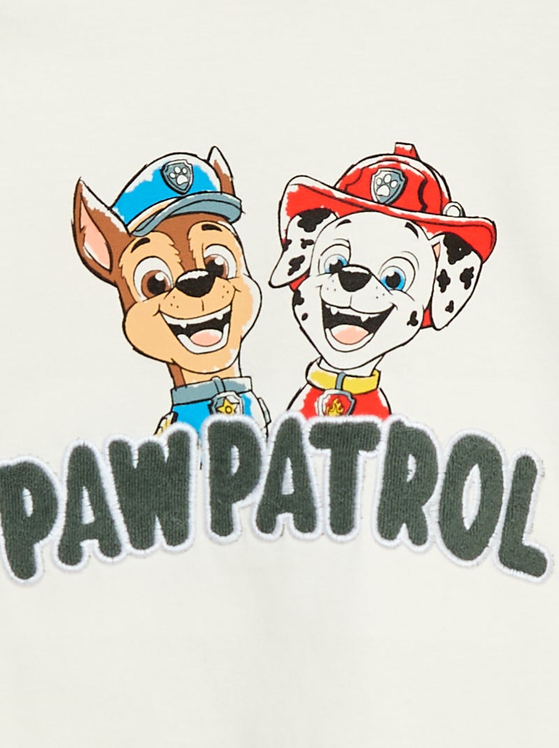 Katoenen T-shirt met 'PAW Patrol'-print Wit - Kiabi