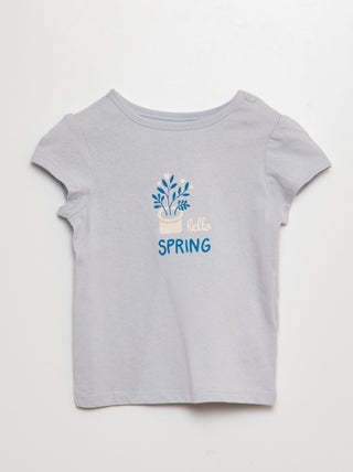 Katoenen T-shirt met print