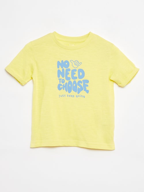 Katoenen T-shirt met print - Kiabi