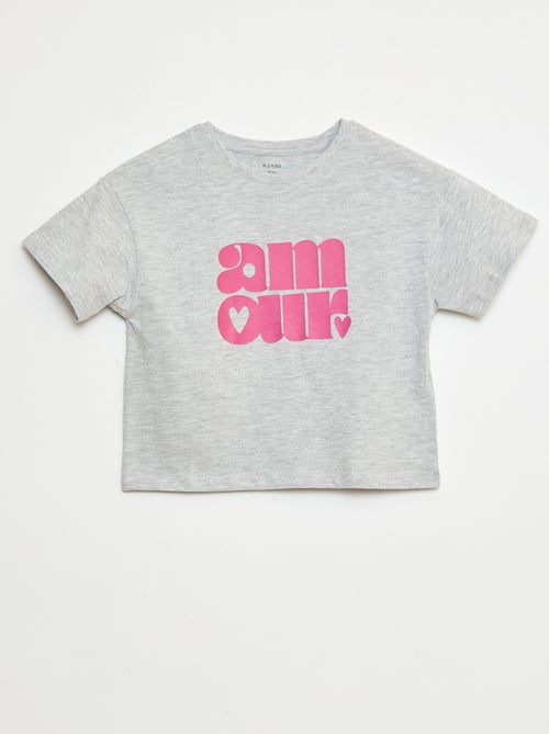 Katoenen T-shirt met print - Kiabi