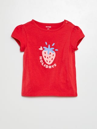 Katoenen T-shirt met print