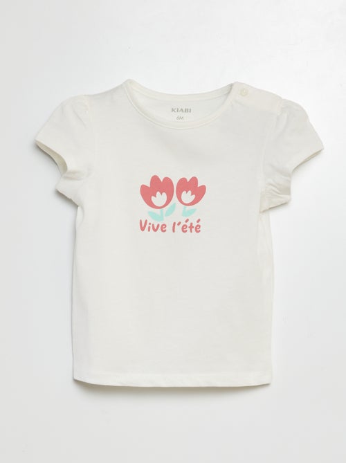 Katoenen T-shirt met print - Kiabi