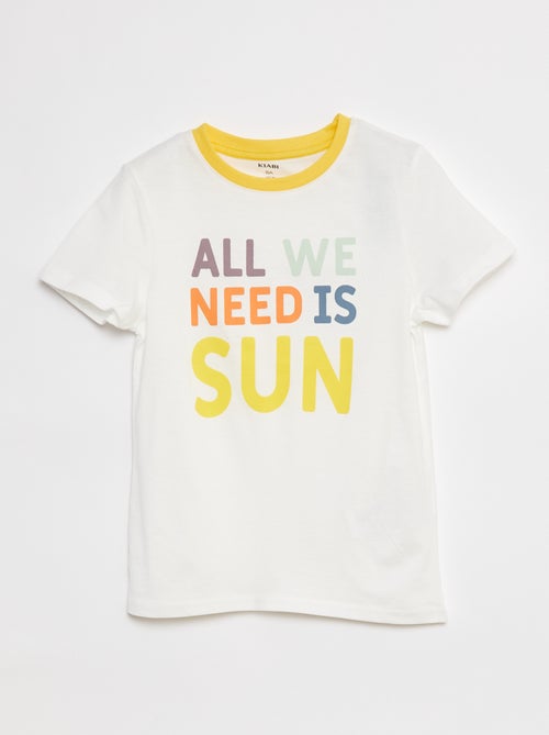 Katoenen T-shirt met print - Kiabi