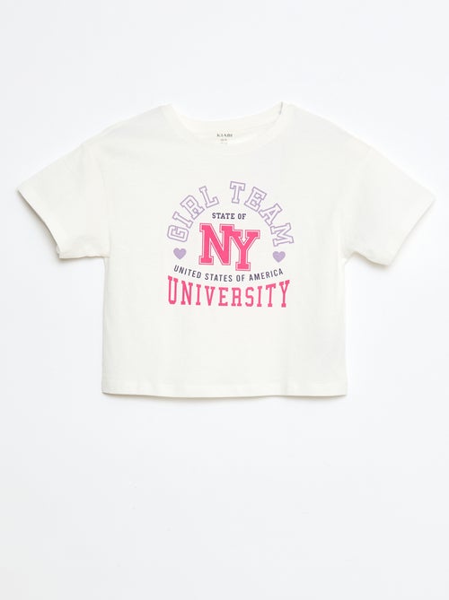 Katoenen T-shirt met print - Kiabi Katoenen T-shirt met print - Kiabi