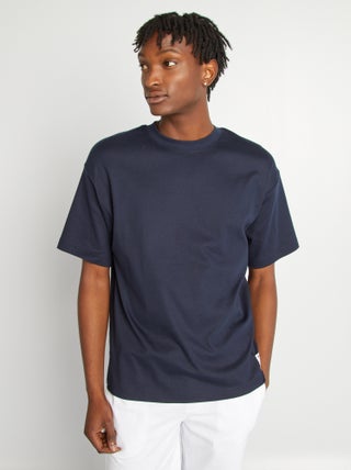 Katoenen T-shirt met ronde hals