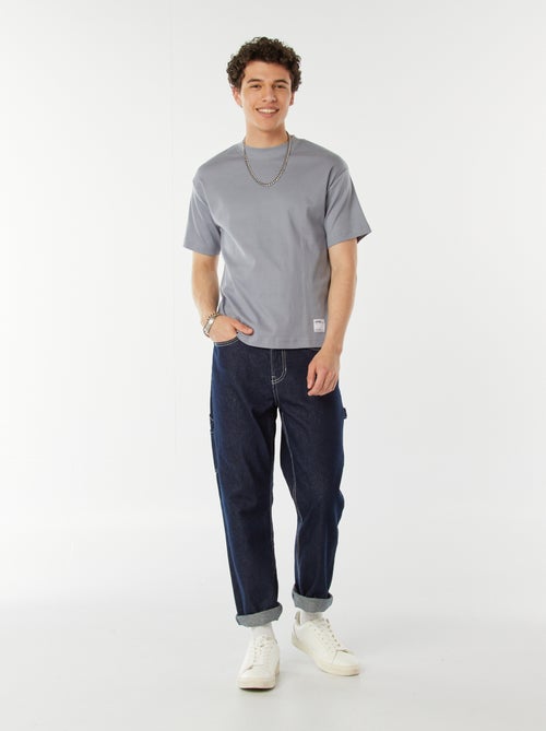 Katoenen T-shirt met ronde hals - Kiabi Katoenen T-shirt met ronde hals - Kiabi