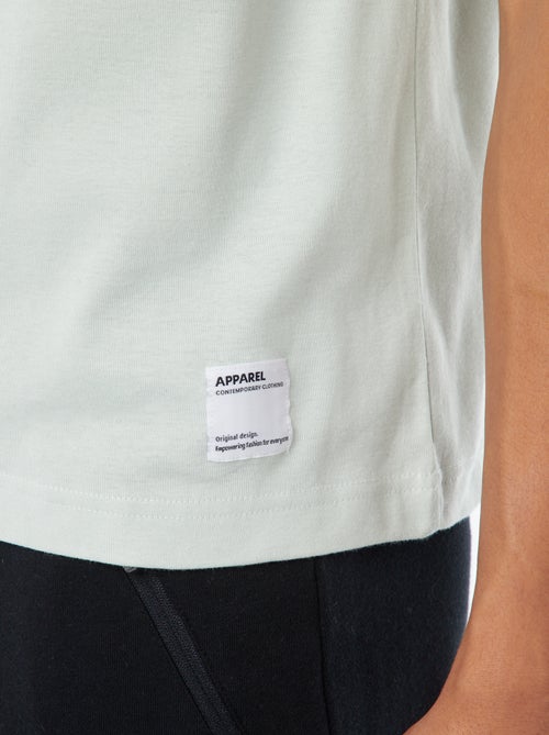 Katoenen T-shirt met ronde hals - Kiabi Katoenen T-shirt met ronde hals - Kiabi