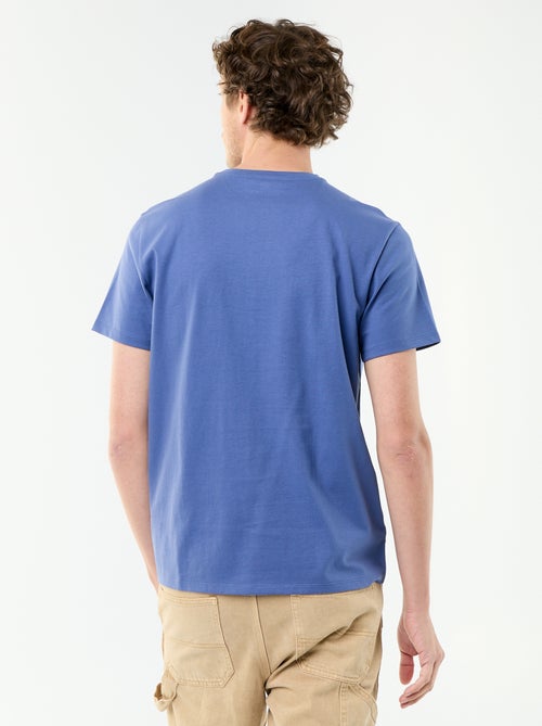 Katoenen T-shirt met ronde hals - Kiabi