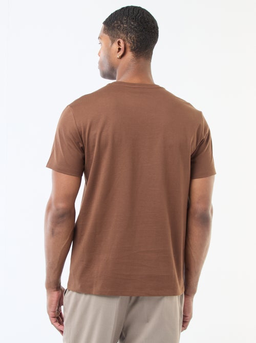 Katoenen T-shirt met ronde hals - Kiabi Katoenen T-shirt met ronde hals - Kiabi