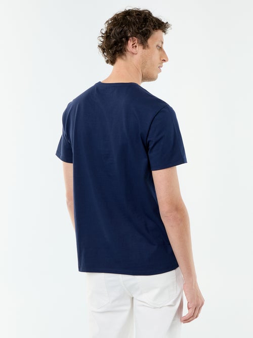 Katoenen T-shirt met ronde hals - Kiabi Katoenen T-shirt met ronde hals - Kiabi