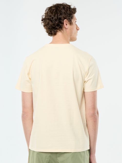 Katoenen T-shirt met ronde hals - Kiabi