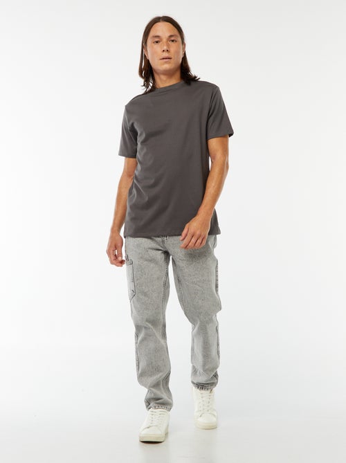 Katoenen T-shirt met ronde hals - Kiabi Katoenen T-shirt met ronde hals - Kiabi