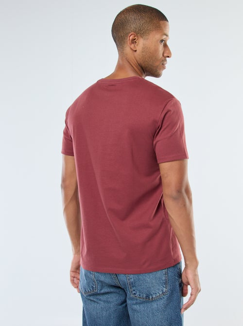 Katoenen T-shirt met ronde hals - Kiabi Katoenen T-shirt met ronde hals - Kiabi