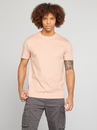 Katoenen T-shirt met ronde hals