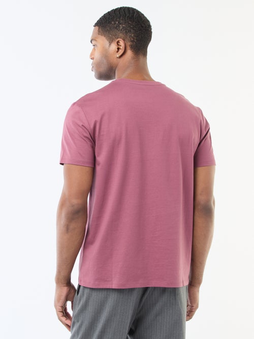 Katoenen T-shirt met ronde hals - Kiabi Katoenen T-shirt met ronde hals - Kiabi