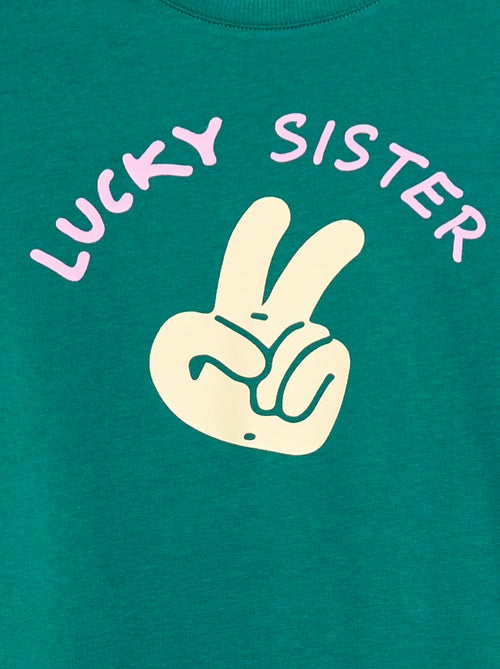 Katoenen T-shirt met strepen - Kiabi