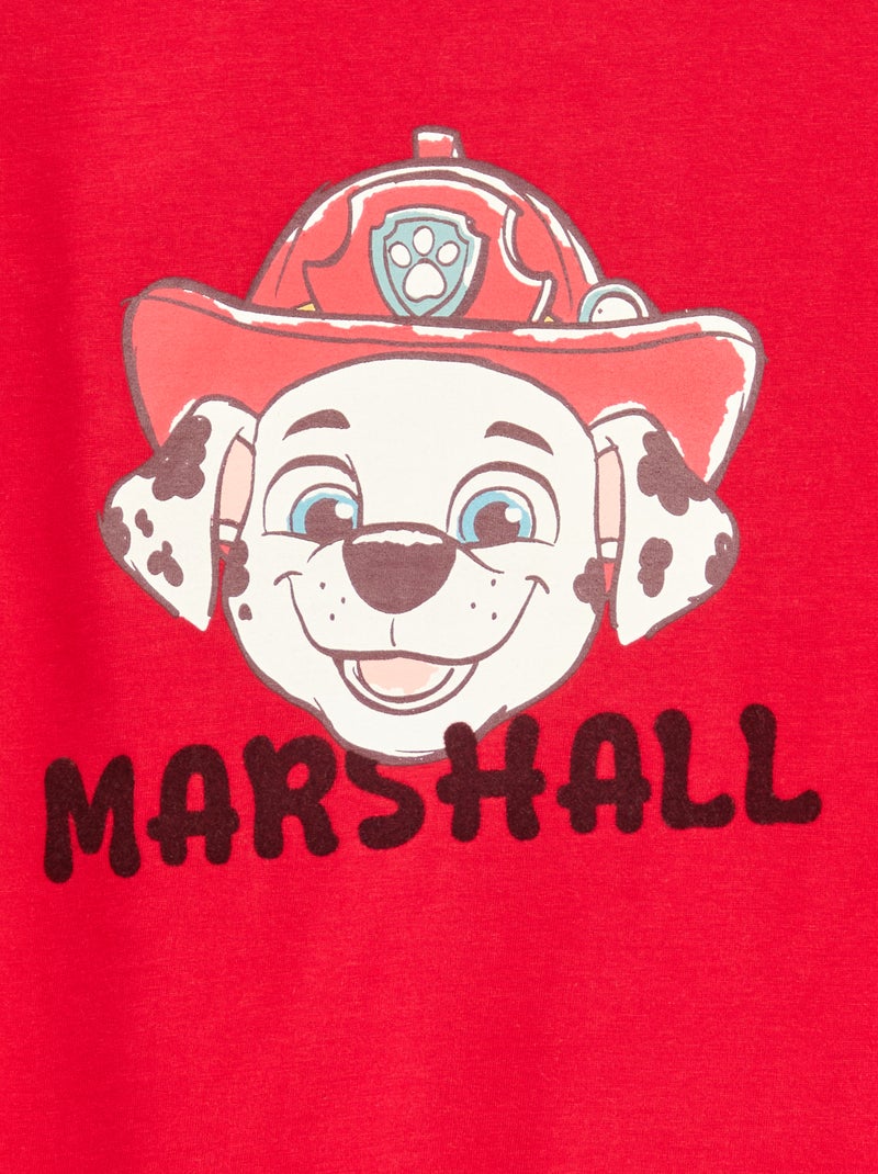 Katoenen T-shirt met zacht motiefje 'PAW Patrol' Rood - Kiabi