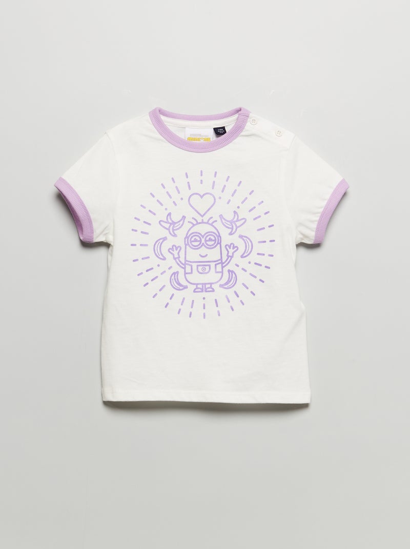 Katoenen T-shirt 'Minions' PAARS - Kiabi