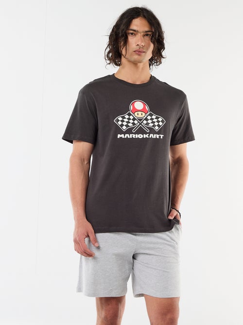 Katoenen T-shirt 'Nintendo' 'Mario Kart' 'Toad' - Kiabi