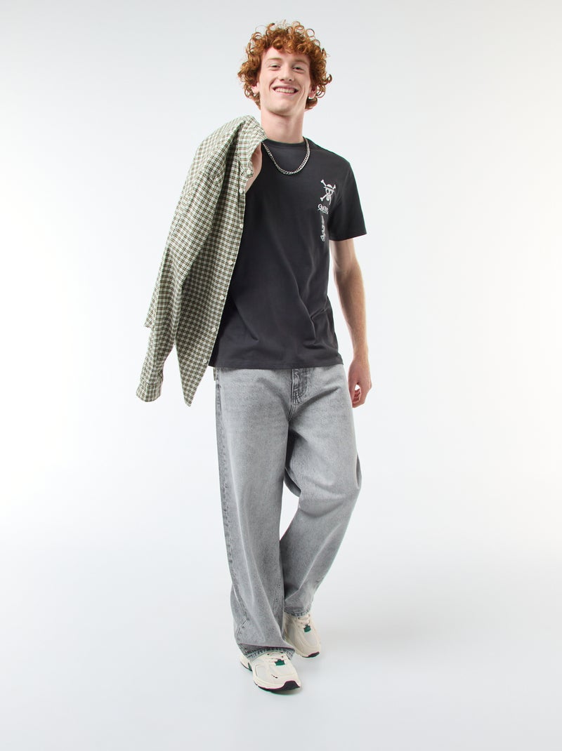 Katoenen T-shirt 'One Piece' zwart - Kiabi