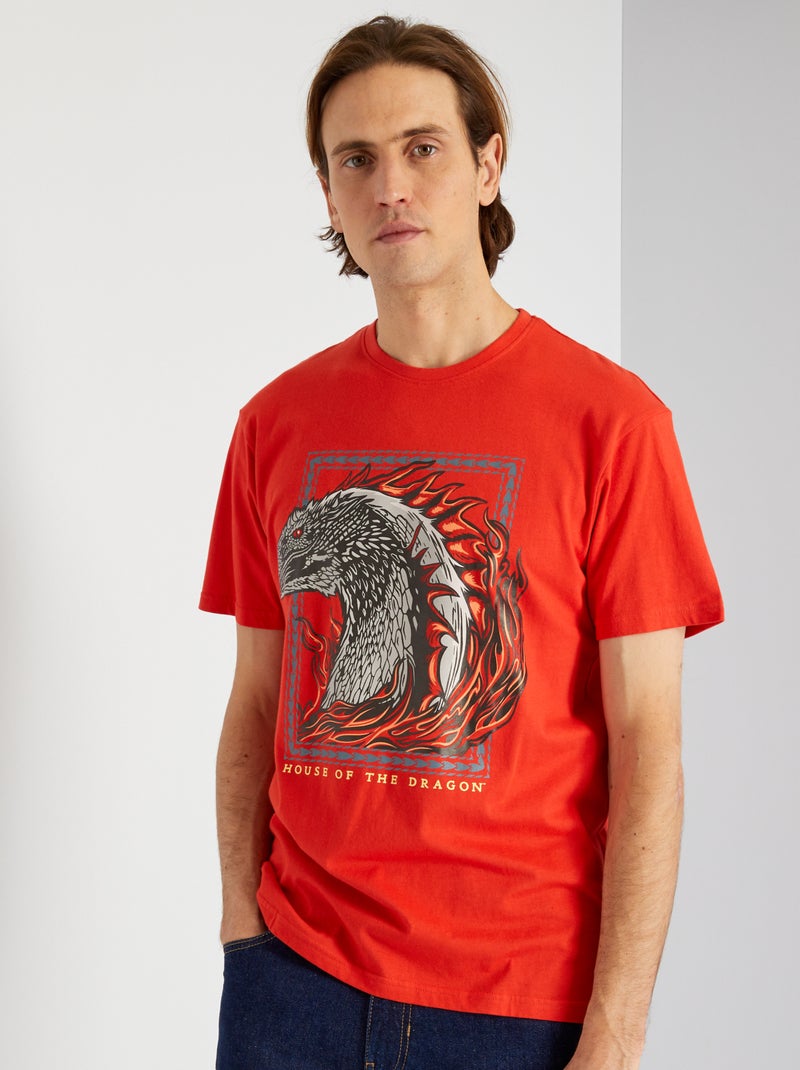 Katoenen T-shirt rood - Kiabi
