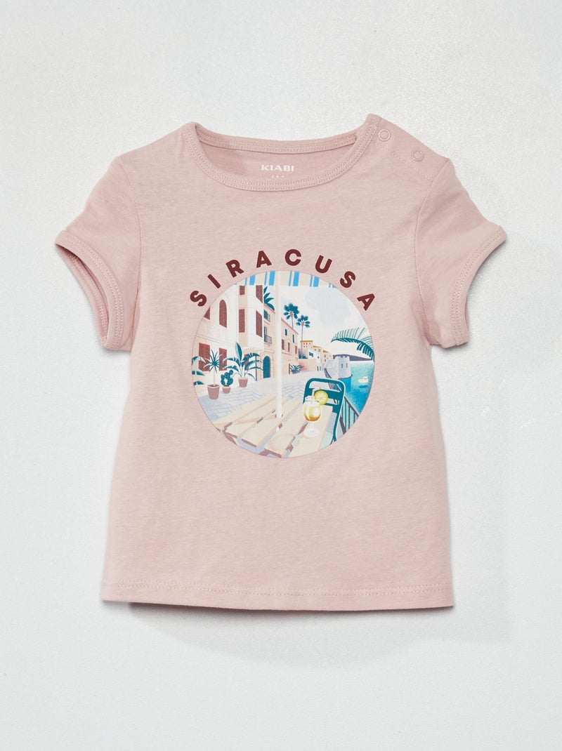 Katoenen T-shirt 'Siracusa' ROSE - Kiabi