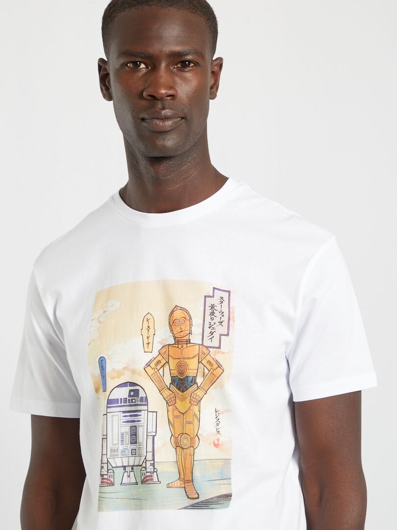 Katoenen T shirt Star Wars WIT Kiabi 12.00