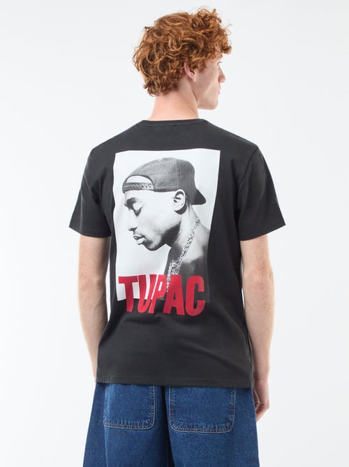 Katoenen T-shirt 'Tupac' - Kiabi