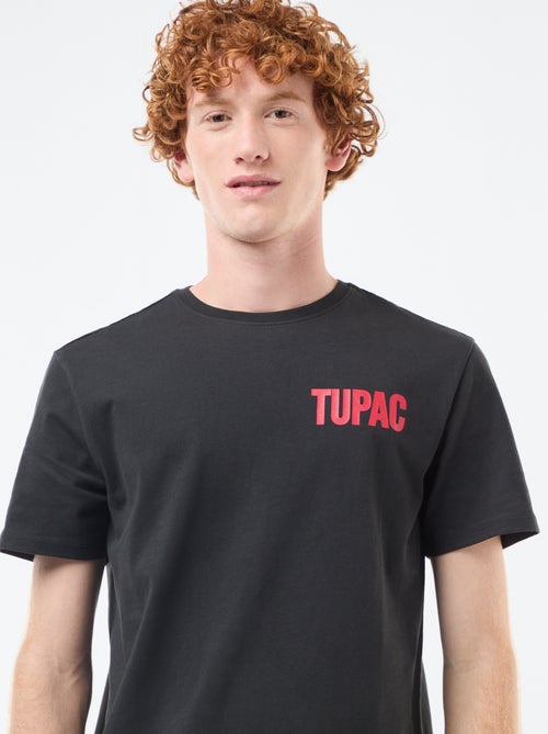 Katoenen T-shirt 'Tupac' - Kiabi