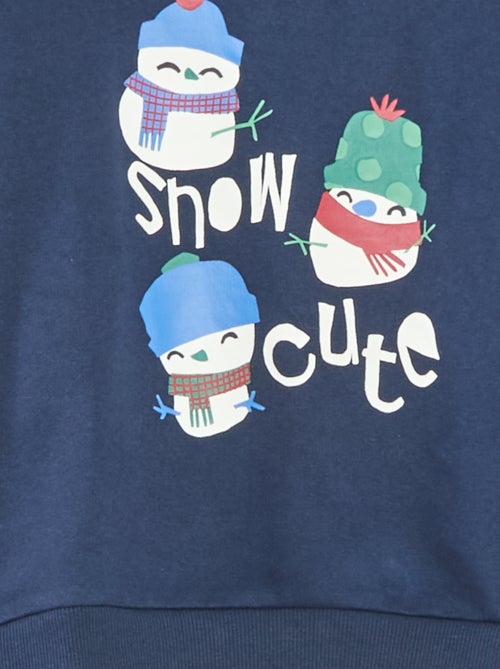 Katoenen trui met kerstmotief - Kiabi