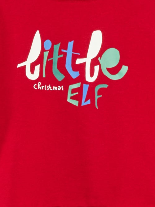 Katoenen trui met kerstmotief - Kiabi