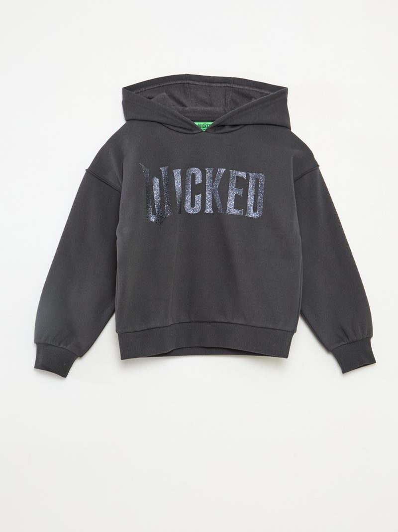Katoenen Universal-hoodie met Wicked-print Zwart - Kiabi