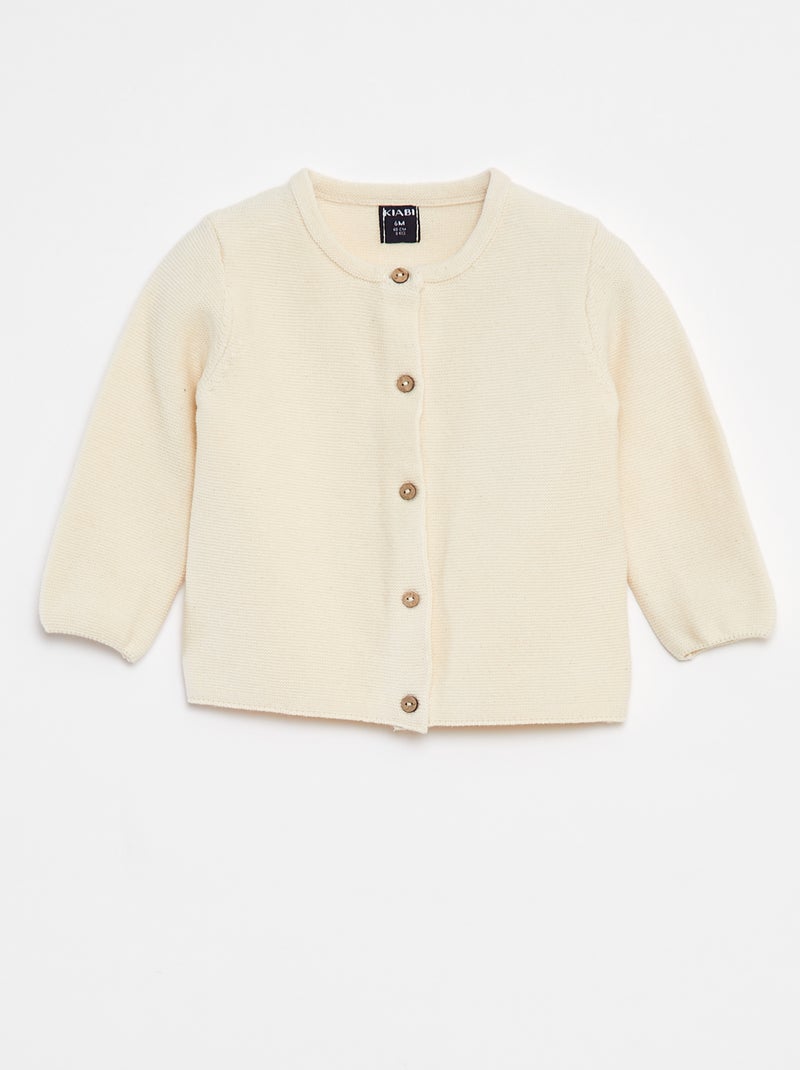 Katoenen vest Wit - Kiabi