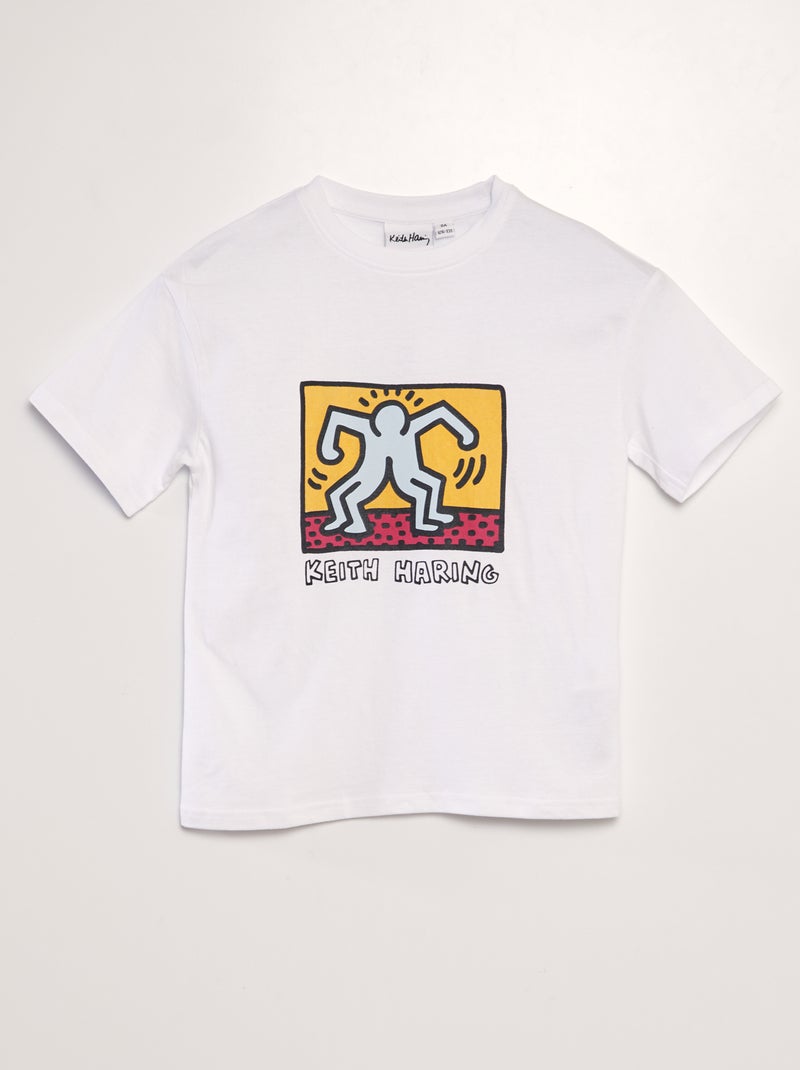 Keith Haring-T-shirt met ronde hals wit - Kiabi