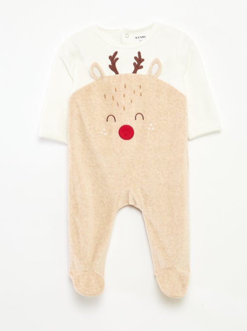 Kerst-setje met slaappakje + muts - Kiabi