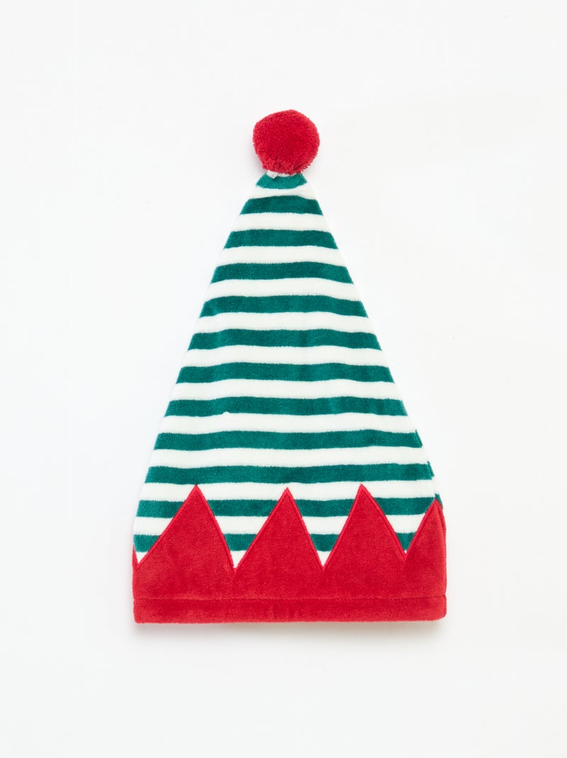 Kerst-setje met slaappakje + muts Groen - Kiabi