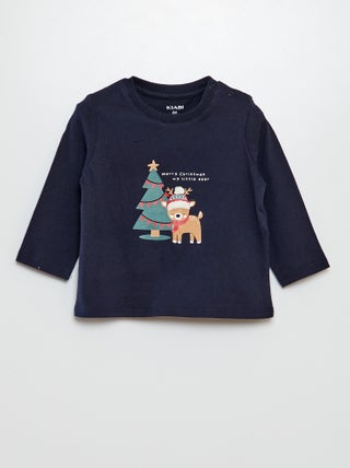 Kerst-T-shirt lange mouw