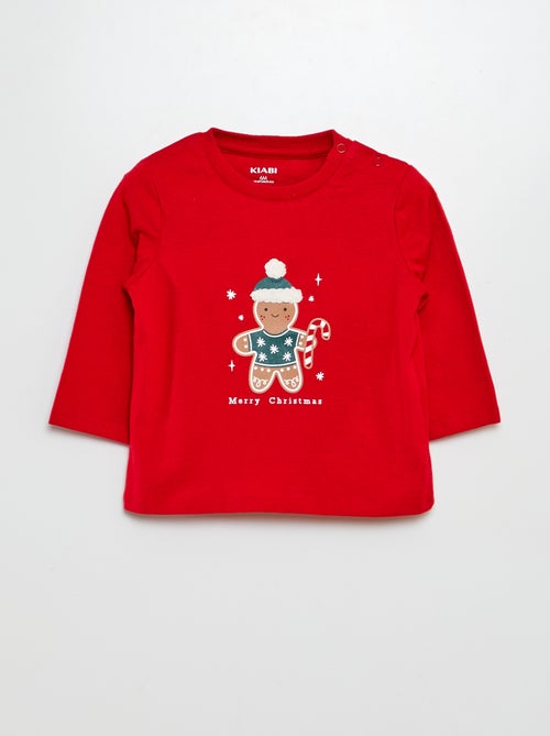 Kerst-T-shirt lange mouw - Kiabi