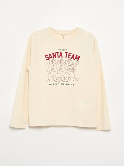 Kerst-T-shirt met lange mouwen - Kiabi
