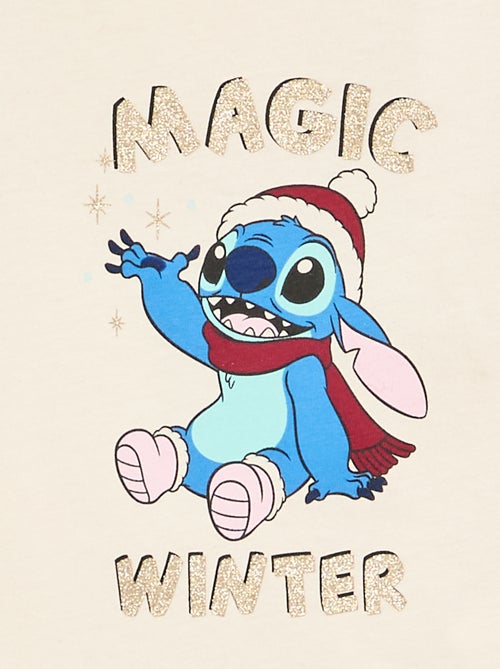 Kerst-T-shirt met lange mouwen 'Stitch' - Kiabi