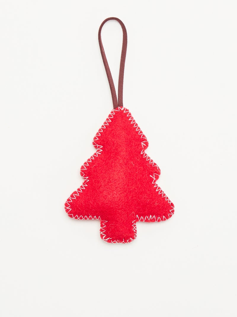 Kerstdecoratie van vilt Rood - Kiabi