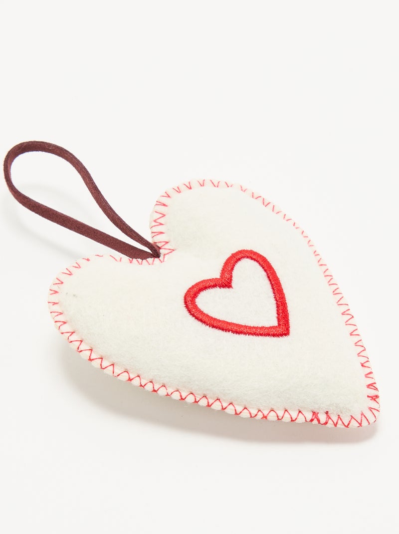 Kerstdecoratie van vilt Wit - Kiabi