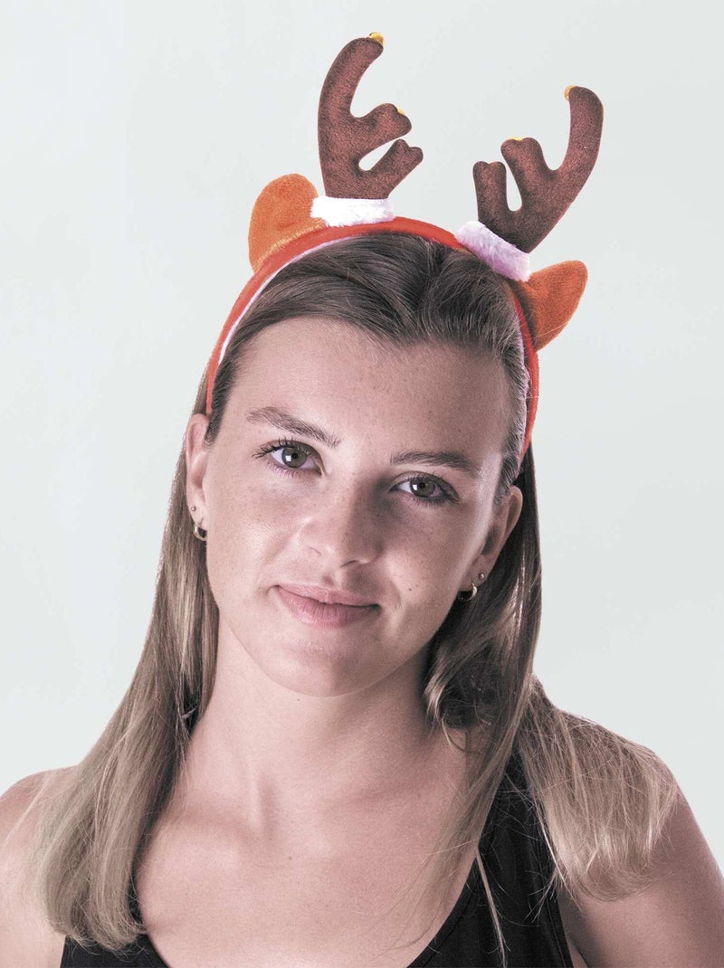 Kerstdiadeem met rendierdetail ROOD - Kiabi