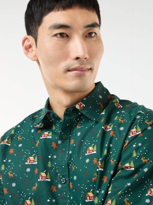 Kersthemd met print - Kiabi