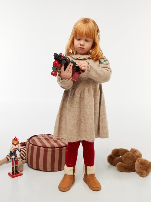 Kerstjurk met kraagje - Kiabi