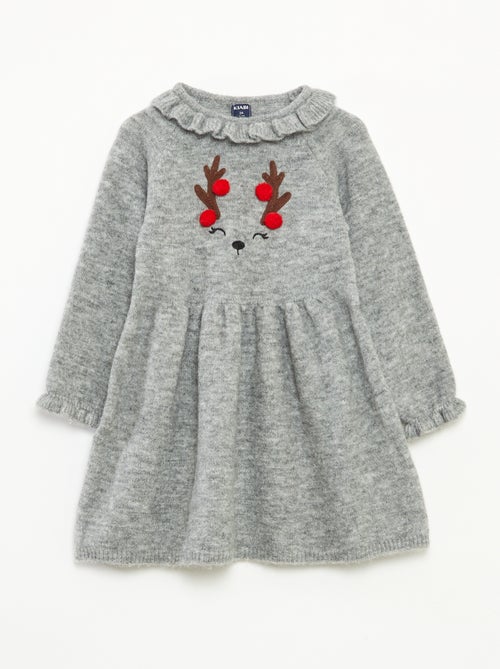 Kerstjurk met kraagje - Kiabi